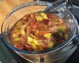 Une image de l'étape 8 de Compote pêches et kiwis à l'orange.