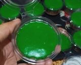 Foto langkah ke 6 dari resep Puding Roti Coklat Pandan Pisang.