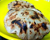A picture of step 3 of Bajre ki roti.
