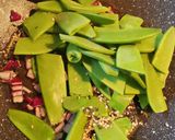 Zuckererbsen (Schoten) in Teriyakisauce Rezeptschritt 3 Foto