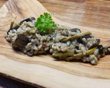 Foto del paso 8 de la receta Risotto con champis y espárragos sin gluten