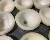 A picture of step 2 of Stuffed Onions with Shrimp.