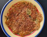 A picture of step 5 of Moong sprout and vegetable chilla.
