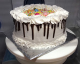 A picture of step 37 of Chocolate cake with whipped cream frosting.