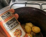 A picture of step 5 of Breakfast inspo | potatoes and beef.