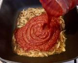 A picture of step 3 of Orecchiette (Strascinate) from Bari with Fresh Tomato Sauce and Ricotta Salata.