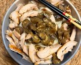 Foto del paso 9 de la receta: Berenjenas chinas en salsa de soja con fideos chinos y pollo !!!!