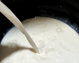 A picture of step 1 of Mango rice kheer.