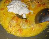 A picture of step 7 of Gajar malai curry.