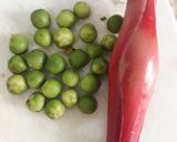 Foto langkah ke 1 dari resep Sayur Daun Ubi Tumbuk & Sambel Teri Kecombrang.