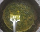 A picture of step 2 of Bathua kadi.