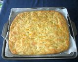 A picture of step 12 of Focaccia with Zucchini Blossoms.