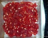 A picture of step 7 of Karachi Halwa.