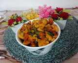 गाजर मटर आलू गोभी सब्जी (Gajar matar aloo gobhi sabji recipe in Hindi) रेसिपी चरण 6 फोटो