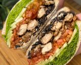 Foto langkah ke 7 dari resep Sarapan Diet : Sandwich Ayam Jamur (424 kkal).