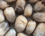 Hình bước làm 1 của món Canh khoai mỡ chay (ngày 6)