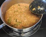 A picture of step 2 of Brad's corny beans and weenies.