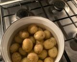 A picture of step 1 of Roast potatoes in ghee (clarified butter).