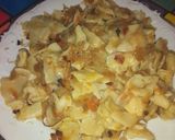 Łazanki z kiszoną kapustą i cebulką smażoną pychotka 👌👍🤩 krok przepisu 3 zdjęcie