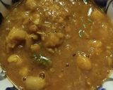A picture of step 5 of Sambar Chole Potato Curry.