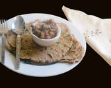 A picture of step 5 of Butter Garlic Naan with rye, barley and wheat flours.