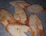 A picture of step 1 of Italian tomato bruschetta.