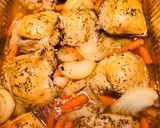 A picture of step 8 of Garlicky Herb Baked Chicken Thighs.