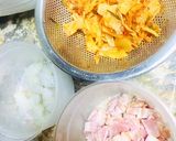 Hình bước làm 1 của món Cơm Chiên Kim Chi+Thịt Xông Khói+Tôm