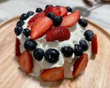 รูปขั้นตอนการทำที่ 3 ของ Strawberry Cream Keto ☁️🍓🍓🍓