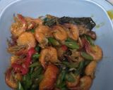 Foto langkah ke 4 dari resep Oseng Udang Buncis.