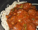 Foto del paso 4 de la receta: Tallarines con albóndigas 🍝