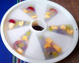 Hình bước làm 5 của món Rau câu TRÁI CÂY