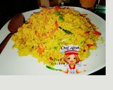 A picture of step 6 of Fried Dambun cous cous with salad.