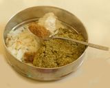 A picture of step 2 of Moong dal pakoda/pakora.