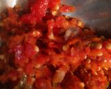 A picture of step 3 of Jollof rice and pomo.