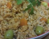 صورة لخطوة 1 من وصفة أرز بالخضار🥕🥔🍆🍅 وبالتونة🐋 في الفرن