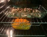 A picture of step 3 of Mushroom pasta with pumpkin sauce (vegan).