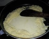 A picture of step 4 of Tricolor coconut laddu.