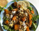 Foto del paso 5 de la receta: Ensalada de otoño con calabaza asada y lentejas