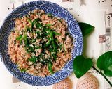 Hình bước làm 3 của món Rau Cải Cúc (Tần Ô)Xào Ruốt