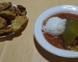 Foto del paso 12 de la receta: Morrones rellenos en salsa (y de yapa, croquetas de arroz)!