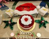 A picture of step 10 of Christmas special Red Velvet Cake 🎂.