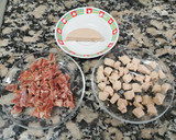 Foto del paso 2 de la receta: Ous ferrats amb ceps, espàrrecs de marge, pernil ibèric i foie