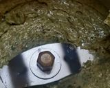 A picture of step 1 of Pesto Garlic Bread (Continental breakfast).