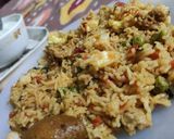 A picture of step 1 of Vegetable Pulao.