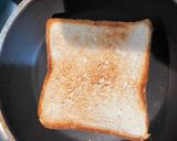 Gambar langkah 2 resipi Roti Bakar Pandan Butter.