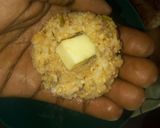 A picture of step 3 of Fried Pilau cheese balls.