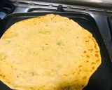 A picture of step 5 of Besan ki Roti.