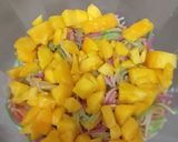 A picture of step 8 of Mango Custard Trifle.