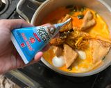 Foto langkah ke 2 dari resep Gulai daun singkong telur tahu.